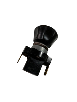 Preview: Schwarzer Schubschalter für die Innenbeleuchtung im Armaturenbrett eines VW Bus T2 (Baujahre 1968-1974).